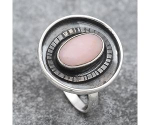 Natural Pink Opal Ring size-7 SDR116951 R-1080, 6x10 mm