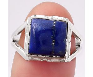 Natural Lapis - Afghanistan Ring size-7.5 SDR117708 R-1171, 10x10 mm