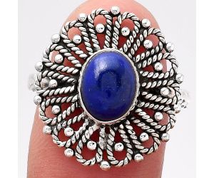 Natural Lapis - Afghanistan Ring size-9 SDR118539 R-1527, 7x9 mm