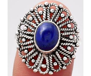 Natural Lapis - Afghanistan Ring size-7 SDR118552 R-1527, 7x9 mm