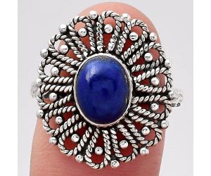 Natural Lapis - Afghanistan Ring size-8.5 SDR118559 R-1527, 7x9 mm