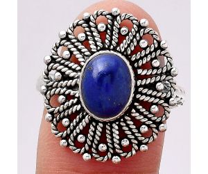 Natural Lapis - Afghanistan Ring size-9 SDR118565 R-1527, 7x9 mm