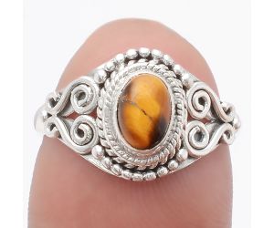 Natural Tiger Eye - Africa Ring size-7 SDR120031 R-1301, 5x7 mm