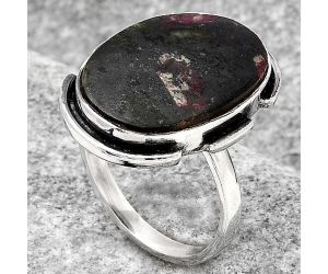 Natural Russian Eudialyte Ring size-8 SDR121466 R-1211, 14x20 mm