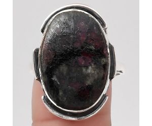Natural Russian Eudialyte Ring size-9 SDR121531 R-1211, 14x21 mm