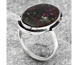 Natural Russian Eudialyte Ring size-9 SDR121531 R-1211, 14x21 mm