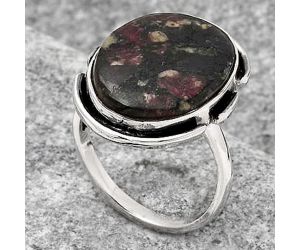 Natural Russian Eudialyte Ring size-8 SDR121532 R-1211, 14x20 mm