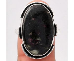 Natural Russian Eudialyte Ring size-9 SDR121628 R-1211, 14x23 mm