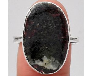 Natural Russian Eudialyte Ring size-8.5 SDR121772 R-1056, 14x22 mm