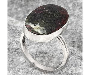 Natural Russian Eudialyte Ring size-8.5 SDR121772 R-1056, 14x22 mm