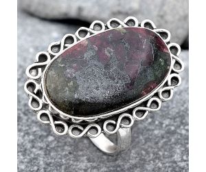 Natural Russian Eudialyte Ring size-9 SDR121855 R-1164, 13x23 mm