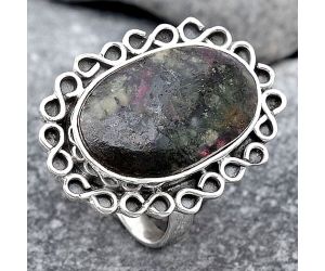 Natural Russian Eudialyte Ring size-7 SDR121871 R-1164, 12x19 mm