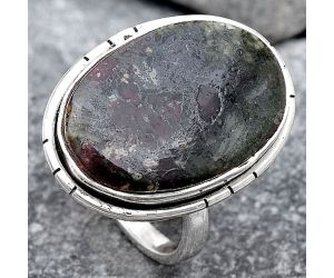 Natural Russian Eudialyte Ring size-8 SDR121900 R-1011, 14x20 mm