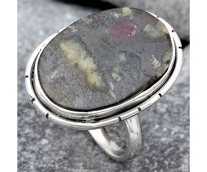 Natural Russian Eudialyte Ring size-8.5 SDR121951 R-1011, 15x21 mm