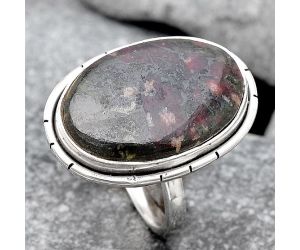 Natural Russian Eudialyte Ring size-8 SDR122051 R-1011, 14x21 mm