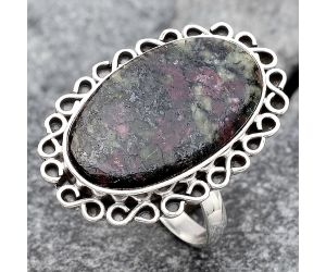 Natural Russian Eudialyte Ring size-9.5 SDR122123 R-1164, 14x24 mm