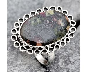 Natural Russian Eudialyte Ring size-8 SDR122179 R-1164, 13x20 mm