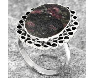 Natural Russian Eudialyte Ring size-8 SDR122187 R-1164, 13x19 mm