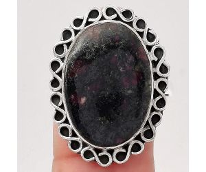 Natural Russian Eudialyte Ring size-9.5 SDR122227 R-1164, 15x21 mm