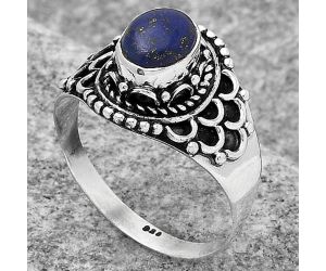 Natural Lapis - Afghanistan Ring size-8.5 SDR122451 R-1708, 6x8 mm