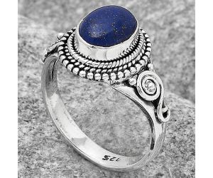 Natural Lapis - Afghanistan Ring size-7.5 SDR122497 R-1238, 7x9 mm