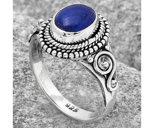 Natural Lapis - Afghanistan Ring size-7 SDR122506 R-1238, 6x8 mm