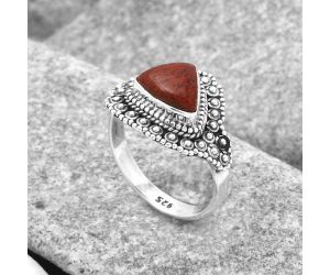 Natural Red Moss Agate Ring size-8 SDR122548 R-1124, 8x9 mm