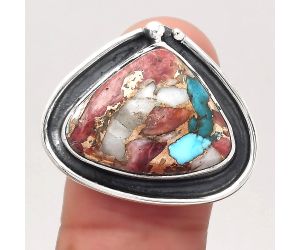 Multi Copper Turquoise - Arizona Ring size-7 SDR122879 R-1168, 15x19 mm