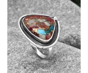 Multi Copper Turquoise - Arizona Ring size-7 SDR122879 R-1168, 15x19 mm