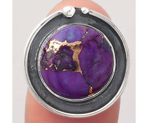 Copper Purple Turquoise - Arizona Ring size-7.5 SDR122980 R-1168, 13x13 mm