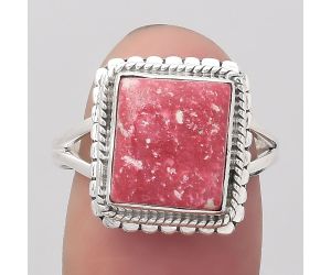 Natural Pink Thulite - Norway Ring size-8 SDR123166 R-1393, 10x11 mm