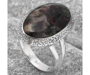 Natural Russian Eudialyte Ring size-8 SDR123621 R-1307, 11x19 mm