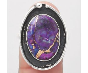 Copper Purple Turquoise - Arizona Ring size-8 SDR123838 R-1168, 12x17 mm