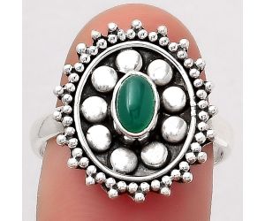 Natural Green Onyx Ring size-8 SDR124633 R-1273, 4x6 mm