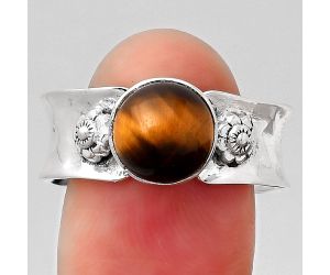 Natural Tiger Eye - Africa Ring size-9 SDR124884 R-1519, 9x9 mm