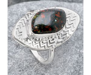 Natural Blood Stone - India Ring size-9 SDR125273 R-1376, 9x15 mm