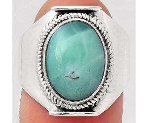 Dendritic Chrysoprase - Africa 925 Sterling Silver Ring s.7.5 Jewelry SDR125894 R-1397, 10x13 mm