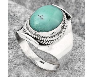 Dendritic Chrysoprase - Africa 925 Sterling Silver Ring s.7.5 Jewelry SDR125894 R-1397, 10x13 mm