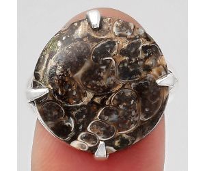 Natural Turtella Jasper - USA Ring size-7.5 SDR126204 R-1305, 17x17 mm