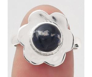 Natural Sodalite Ring size-7 SDR126297 R-1087, 8x8 mm