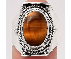 Natural Tiger Eye - Africa Ring size-7.5 SDR126768 R-1397, 10x14 mm