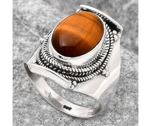 Natural Tiger Eye - Africa Ring size-7.5 SDR126768 R-1397, 10x14 mm