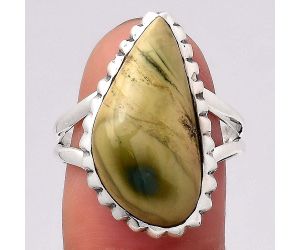 Natural Imperial Jasper - Mexico Ring size-8.5 SDR127241 R-1652, 11x22 mm