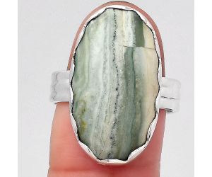 Natural Saturn Chalcedony Ring size-8 SDR127270 R-1338, 13x23 mm