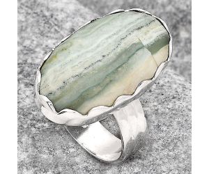 Natural Saturn Chalcedony Ring size-8 SDR127270 R-1338, 13x23 mm