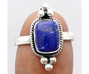 Natural Lapis - Afghanistan Ring size-8 SDR128879 R-1127, 7x10 mm