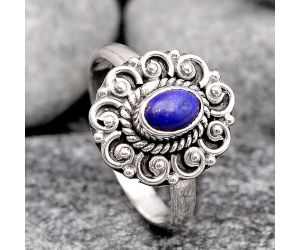 Natural Lapis - Afghanistan Ring size-7 SDR131083 R-1563, 4x6 mm