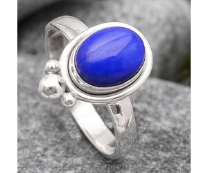 Natural Lapis - Afghanistan Ring size-7.5 SDR131385 R-1495, 7x9 mm