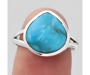 Natural Turquoise Morenci Mine Ring size-7.5 SDR132115 R-1005, 12x12 mm