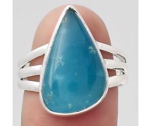 Natural Smithsonite Ring size-8 SDR132986 R-1003, 11x19 mm